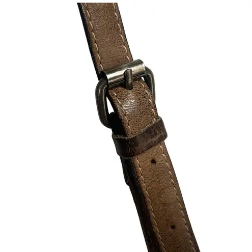 Patricia Nash Riveted Brown Crossbody Textured Leather Purse