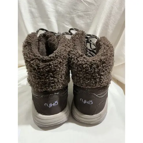 Ryka Womans Snow Boot Brown Size 8