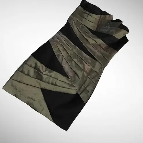 Jessica McClintock 90s Iridescent Formal Vintage Short Dress Holiday Christmas