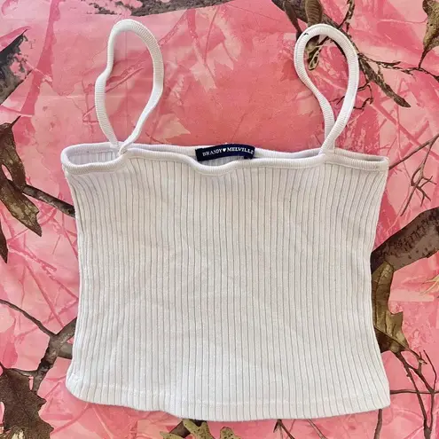 Brandy Melville white faye tank top