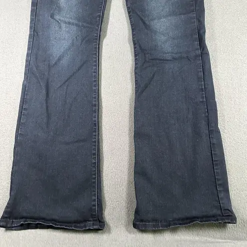 Just Black Jeans Womens 32 Flare Bootcut Stretch Denim Made in USA Classic Blue