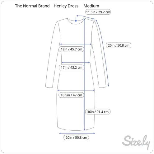 The Normal Brand Women's Puremeso Henley Dress Medium