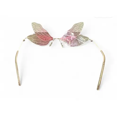 Fairy Wings Sunglasses Novelty Festival Glasses Party Sunglasses Pink
