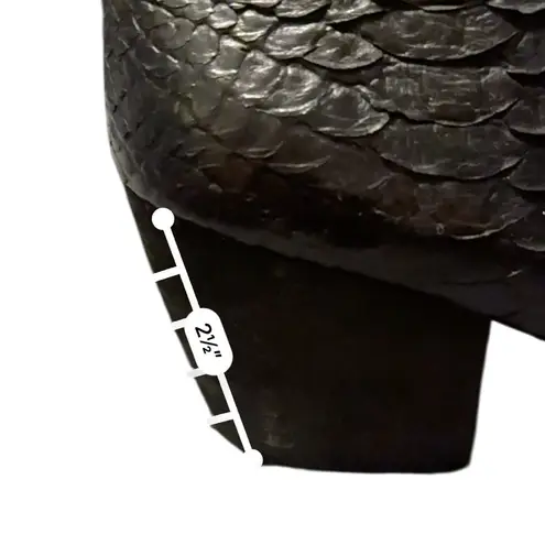 Matisse Caty Snake Pointed Toe Zippered Booties Womens Black 9.5(BROKEN ZIPPER)