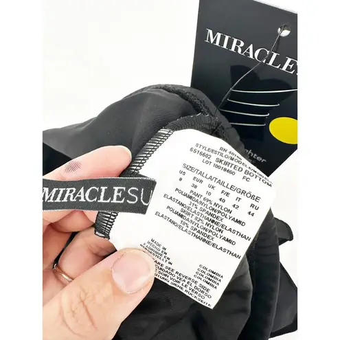 MiracleSuit  Black Skirted High Waist Full Coverage Swim Bottoms Size 8 NWT