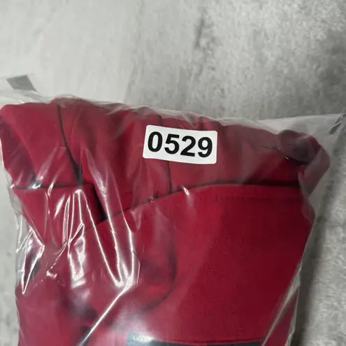 Briggs New York Briggs New York Blazer Womens 14 Red Faux Suede Preppy Office Business Casual