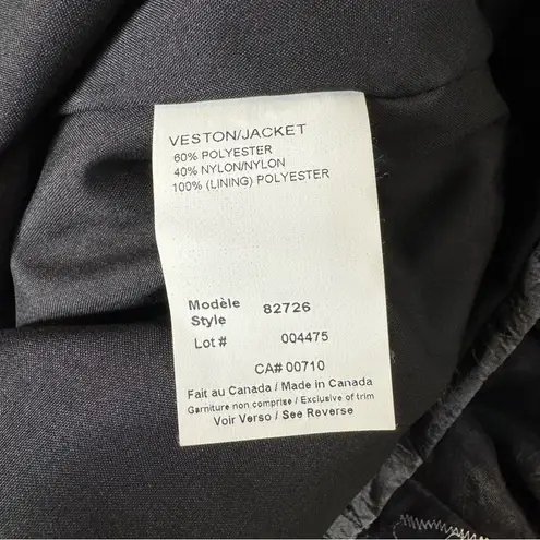 Joseph Ribkoff Veston Jacket Mixed Media Patchwork Black Grey 12