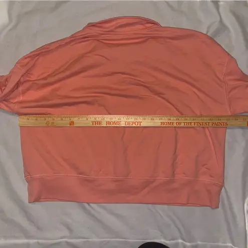 Como vintage pullover shirt 4 button neckline long sleeve size XXL peach