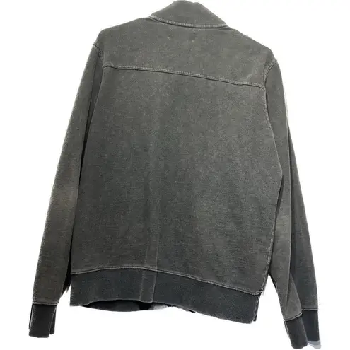 Standard cloth, adult size, medium, full, zip, jacket with zip pockets Gray