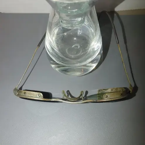 Glasses Welding Steampunk Goggles AO American Optical Green Vintage 10 72 Gold