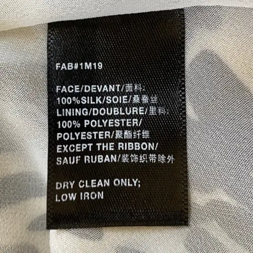 Lafayette 148 Memphis Cheetah Print Maxi Dress Sleeveless Silk