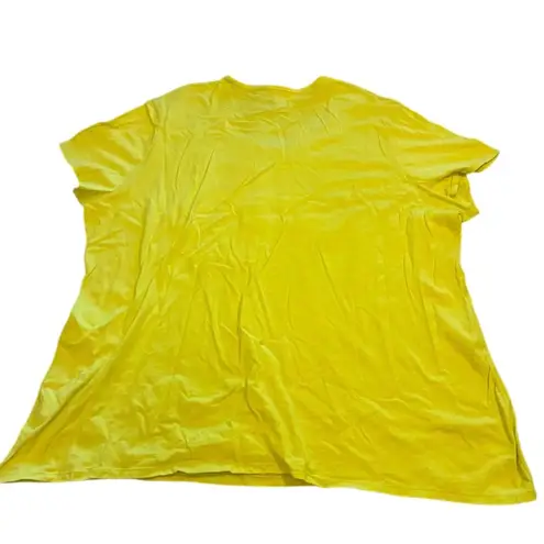 JMS Women's 3X Yellow Floral T