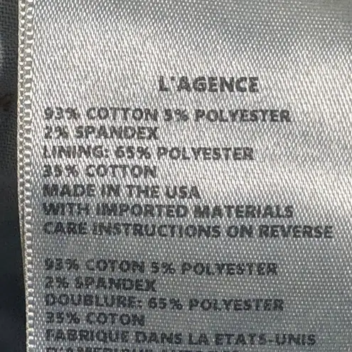 L'Agence Women's Distressed Skinny Jeans Size 25 Raw Hem, Knee Rips