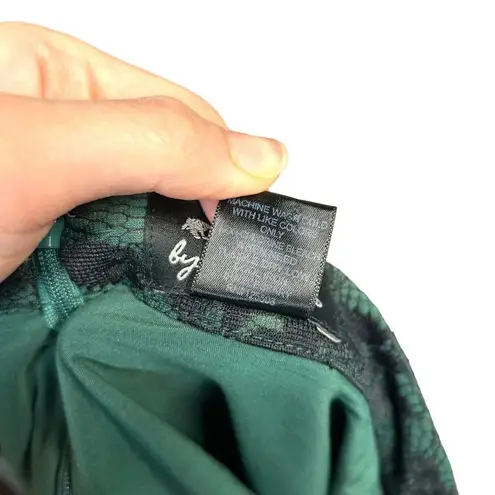 Torn By Ronny Kobo Green & Black Lace Flared Skirt Size Small