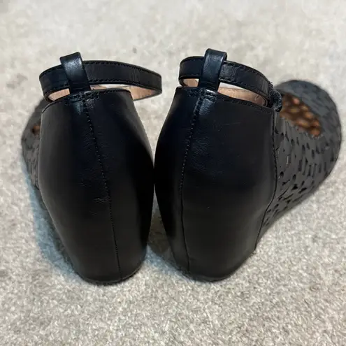 Jeffrey Campbell Woman’s Havana  Collab Black Wedge Shoes Size 8 Elegant