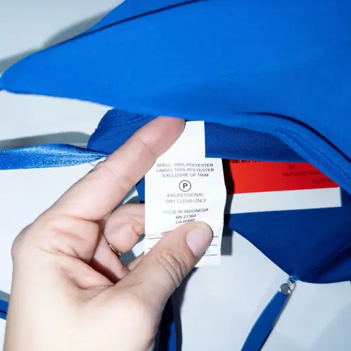 Morilee Madeline Gardner 21764 Almafi Blue Strappy Back Gown Size 20 NWT