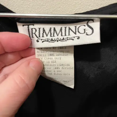 Vintage Trimmings 80’s mixed color velvet style vest sz 4‎ Pink - Image 3