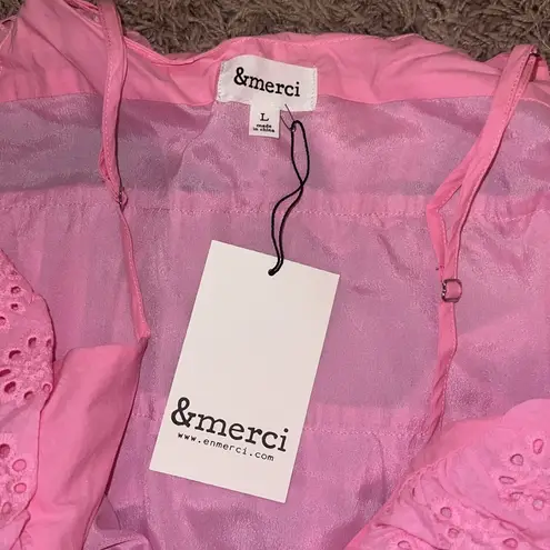 &merci &Merci Pink Ruffle Dress