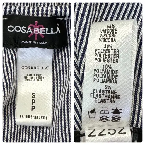 Cosabella Anthropologie Sweet Dreams Blue Lace Dot Sleep Mini Romper Playsuit SP