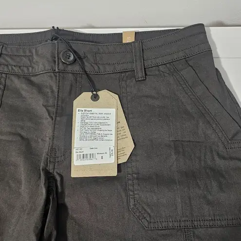 prAna Elle Short 5in- Dark Iron Women's Size 8 1971181