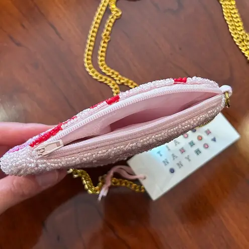 NWT Tiana NY XOXO Heart Chain Strap Bag Pink