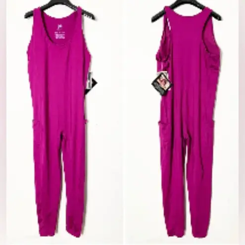 J.Dow Fitness magenta sleeveless jumpsuit sz XXL Pink