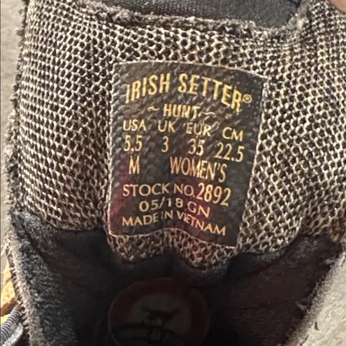 Women’s Red Wing Shoes Irish Setter Hunt Outdoor Waterproof Boots 2892 5.5 NEW Brown