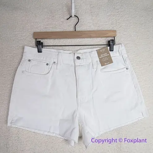 Madewell NEW  Relaxed‎ Denim Shorts in Tile White, 29