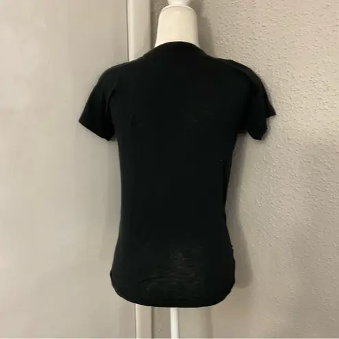 Madewell  Whisper Crewneck  Black Crewneck Tee XS #A1537 Casual Comfy Cozy Cotton