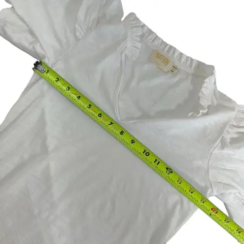 Nation Ltd Tierra Flirty Flutter Sleeve Tee in White