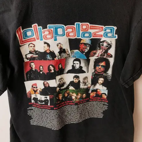 2017 Lollapalooza Muse Wiz Khalifa T Shirt Womens Graphic Tee Music Festival Size M