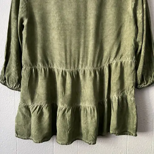 Como vintage Babydoll Top Womens Small Sun Washed Embroidered Forest Fairy Boho