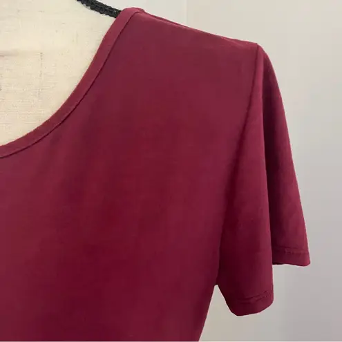 Vibe Sportwear Vibe Sportswear Suede Bodycon Dress XL Maroon Red Preppy Athleisure Streetwear