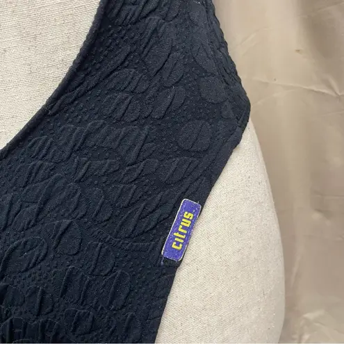 Citrus Black One Piece Deep V