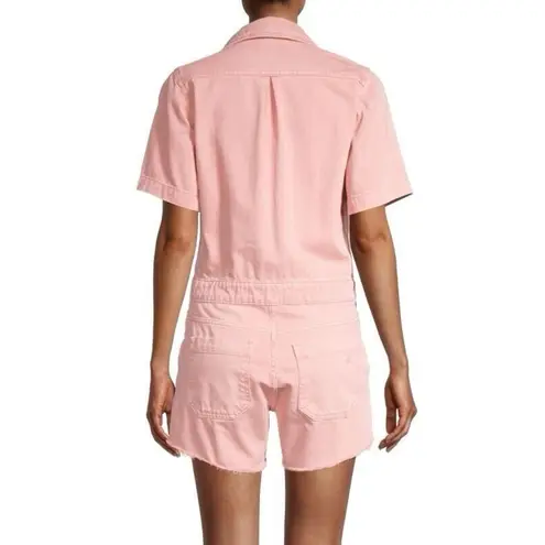 DL1961 Premium Denim Hannah SS Romper Burnt Coral Size M