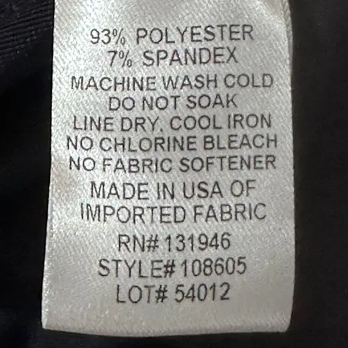 Jude Connally Kerry Velvet Navy Blue Dress Size XL 3/4 Bell Sleeves Pockets