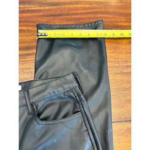 Dear John  Black Leather Jeanne Flare Pants Size 28