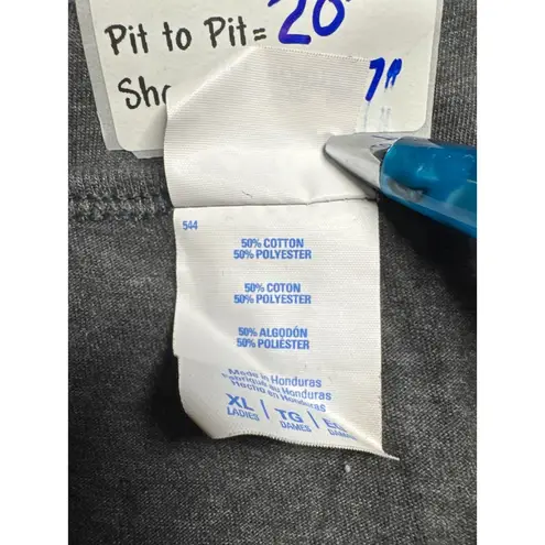 Port & Company Graphic Tank Top Cruise Vacation Anchor Sleeveless XL Gray