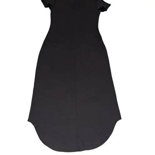 Wilfred Free Aritzia Ribbed Long V Neck Dress Small