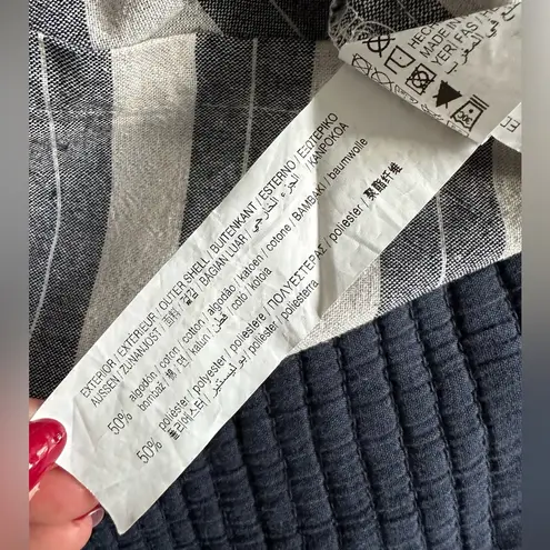 Pull & Bear Pinstripped Blue & White Skort - Image 8