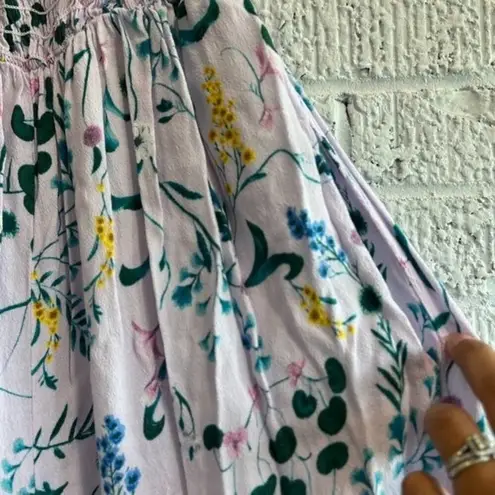 FOR THE REPUBLIC Women's Small Lavender Floral Romper Cottagecore Easy On