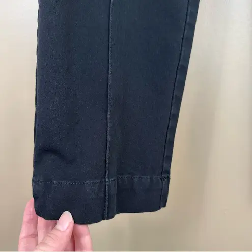 Isaac Mizrahi Black Pintuck Ankle Elastic Waist Stretch Pull On Pants 16 Tall