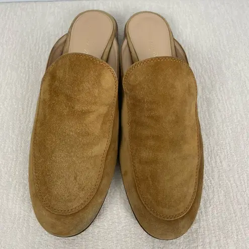 Gianvito Rossi Brown Suede Slip On Flats Mules