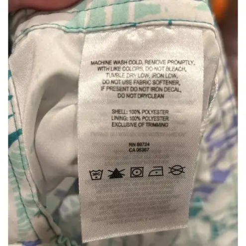 Columbia  PFG Women’s Large Pull On‎ Shorts Elastic Waist Tie Front Purple Teal