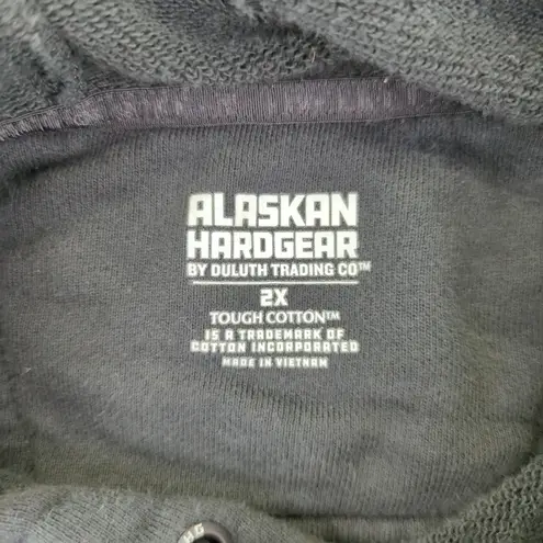 Alaskan Hardgear AKHG Duluth Crosshaul Cotton 2X Black Hoodie Sweatshirt 90805