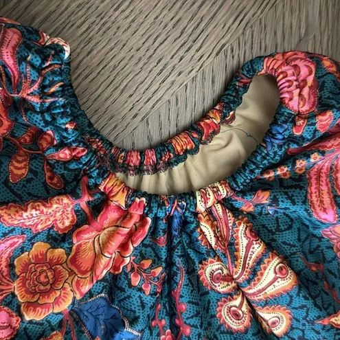 Ulla Johnson ‘MABEL PRINT RUCHED CUTOUT’ SWIMSUIT, Large, $425