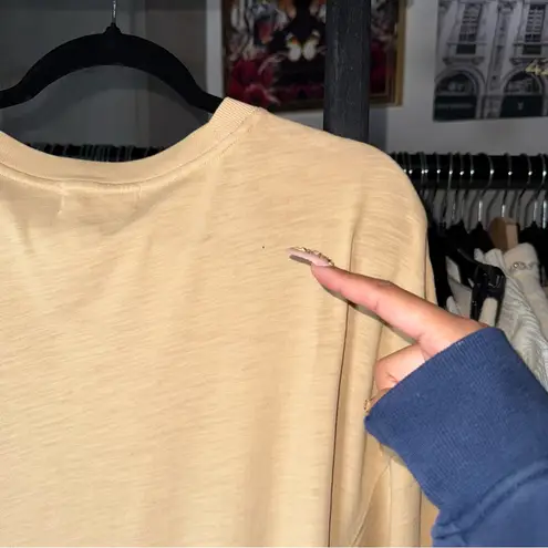 Nation Ltd Gloria Wrap Tie Mini Dress in Warm Sand Cotton