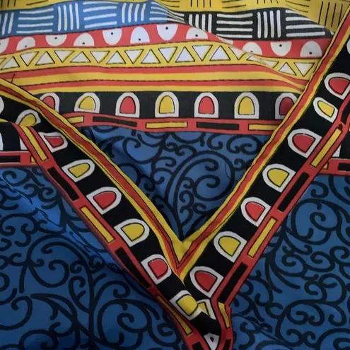 Gypsie Blu kaftan swim cover up one size large xl medium blue dancing beach Orange