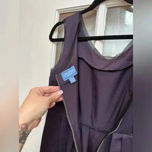 Vera Wang  | Violet Purple Broach Embellished Pockets Cocktail Party Dress Size 8