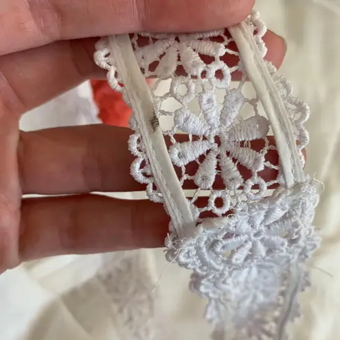 Charo Ruiz Zuma Eyelet Embroidered White Romper Womens XS New